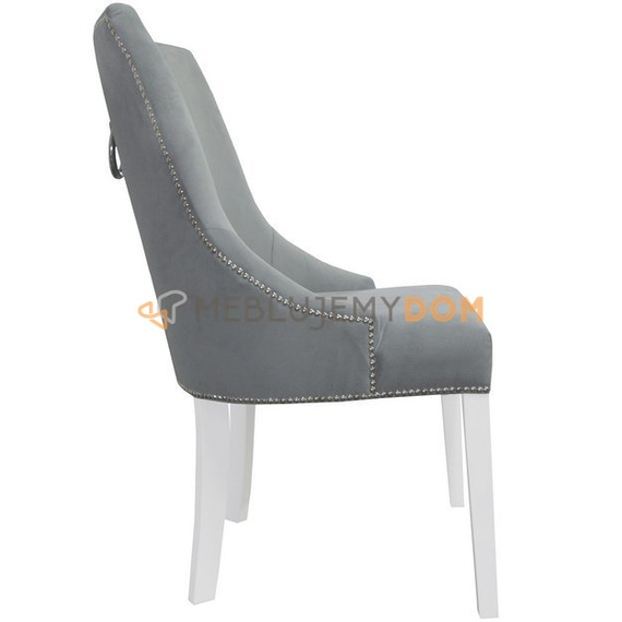 DAFFY chair with thumbtacks and knocker 98 cm