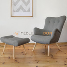 USZAK MIO set armchair with footstool