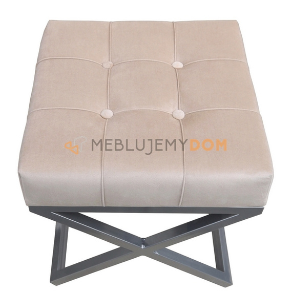 Pouf FELIX 4-PIK Square with buttons 45 x 45 cm