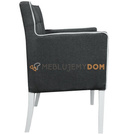 SIMPLE PIK armchair Square with piping 84 cm