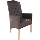 OBLIQUE LUDWIK PIK armchair with buttons 110 cm