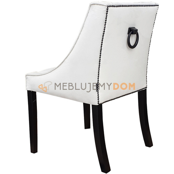 LOVELY chair with black thumbtacks and knocker 85 cm