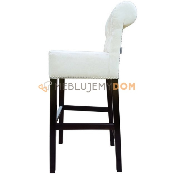 Bar stool SIMPLE PIK with roller, thumbtacks and knocker 106 cm