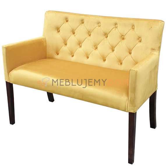 Upholstered bench VICKY PIK with buttons 84 cm