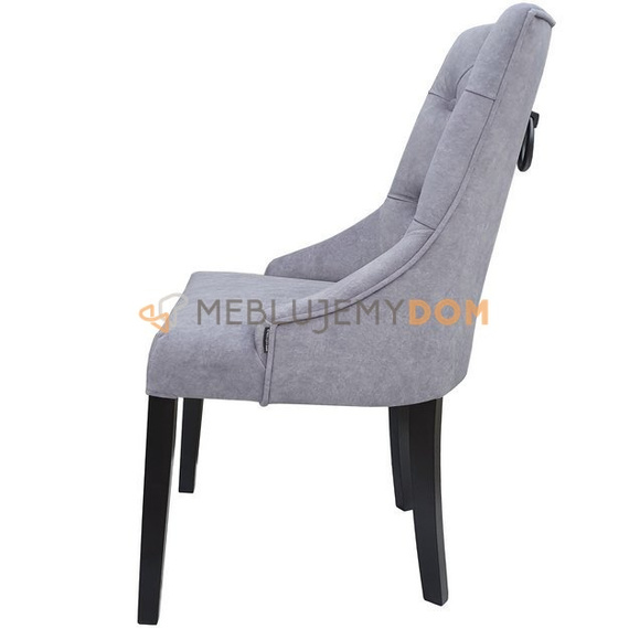 DAFFY PIK chair with piping and black knocker 98 cm