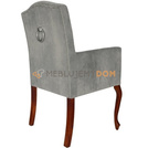 LUDWIK armchair with thumbtacks and knocker 101 cm