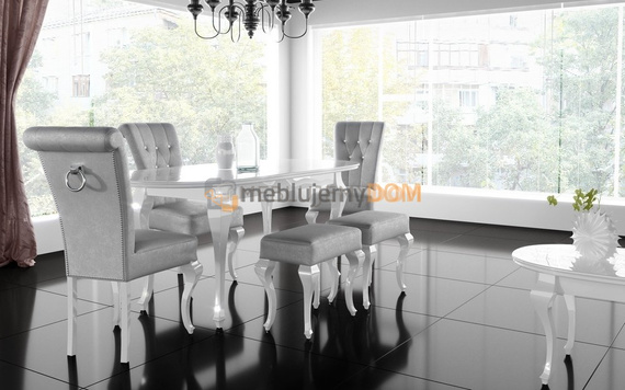 Chair TIZIANO with crystals and knocker 100 cm