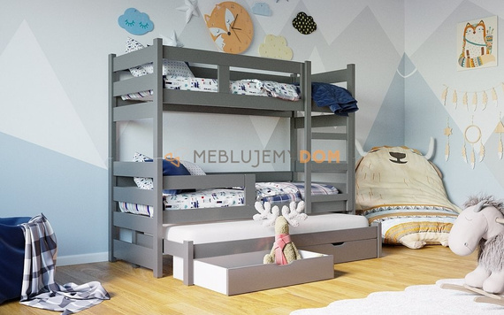 Bunk bed 3-person MOON COLOR