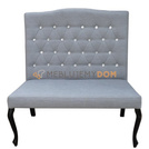 Upholstered bench WINDSOR PIK with crystals 110 cm
