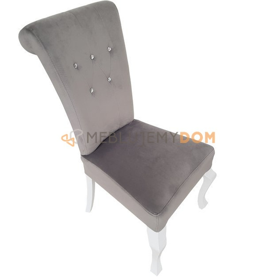 Chair TIZIANO with crystals, thumbtacks and knocker 100 cm