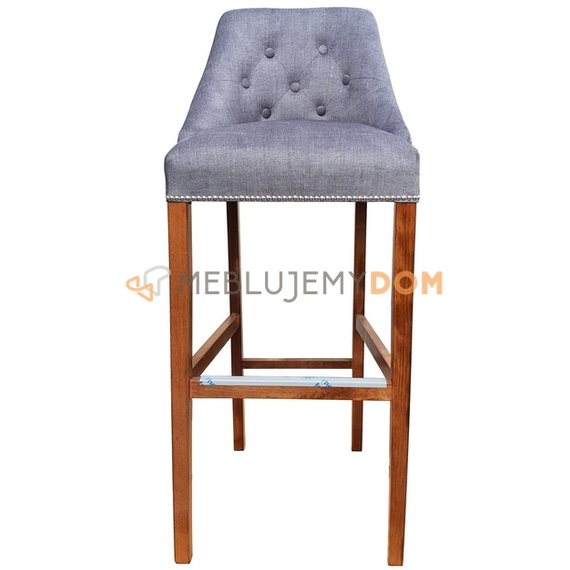 Bar stool DAFFY PIK with thumbtacks and knocker 120 cm