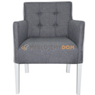 SIMPLE PIK armchair Square with piping 84 cm