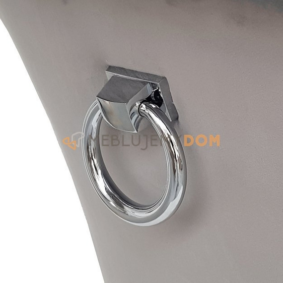 Chair TIZIANO with crystals, thumbtacks and knocker 100 cm