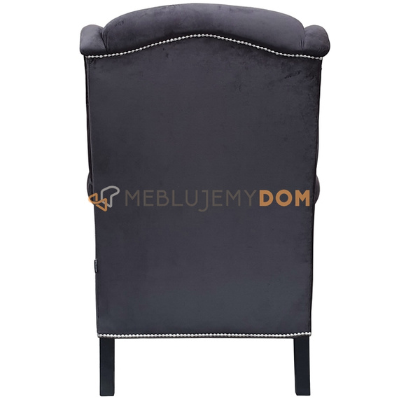 USZAK VELVET armchair with thumbtacks