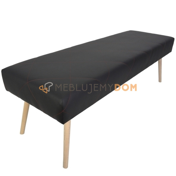 Pouf JUDITH with stitching 110 x 45 cm