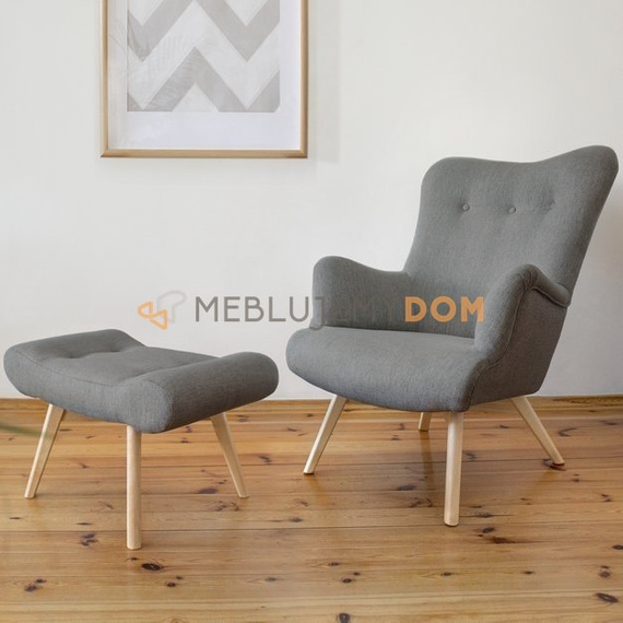USZAK MIO set armchair with footstool