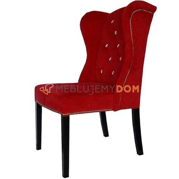 MATEO PIK chair with crystals, thumbtacks and knocker 106 cm