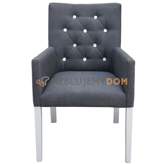 NARROW PIK armchair with crystals 98 cm