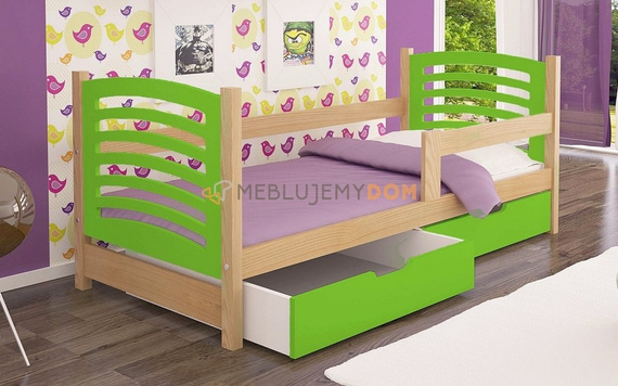 Bed BRIAN with a railing