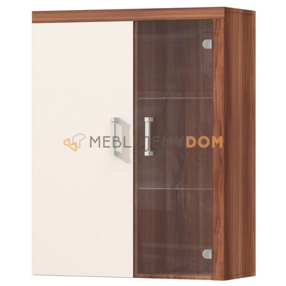Wall cupboard with glass-case DONNA