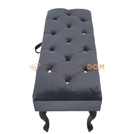 Pouf CHESTER openable with crystals 100 x 40 cm