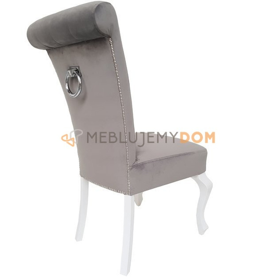 Chair TIZIANO with crystals, thumbtacks and knocker 100 cm