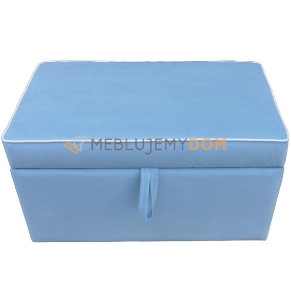 Pouf COFFER with piping 97 x 50 cm