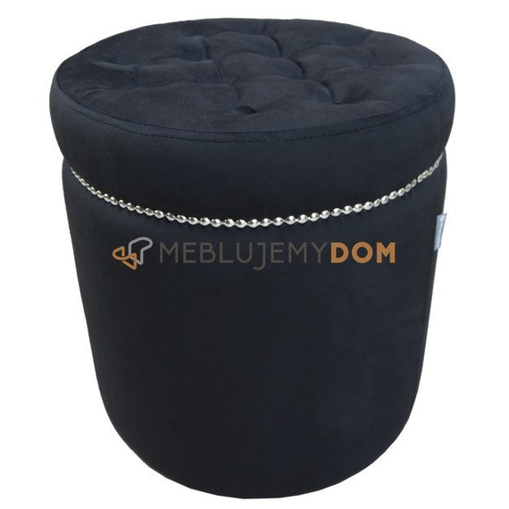 Pouf GLAMOUR with thumbtacks Ø 40 cm