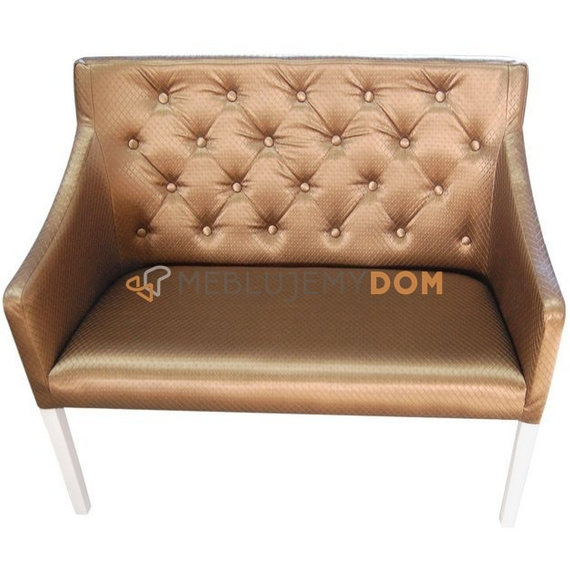 Upholstered bench JUMPY NARROW PIK with buttons 98 cm