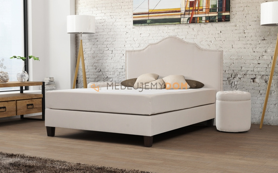 Upholstered headboard LUDWIK I with thumbtacks