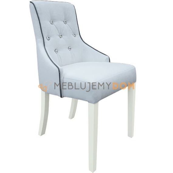 DONALD PIK chair with piping and crystals 88 cm