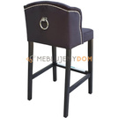 Bar stool USZAK PIK with buttons, thumbtacks and knocker 102 cm