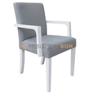 NARROW chair with wooden armrests 84 cm