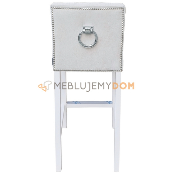 Bar stool NARROW PIK with buttons, thumbtacks and knocker 93 cm