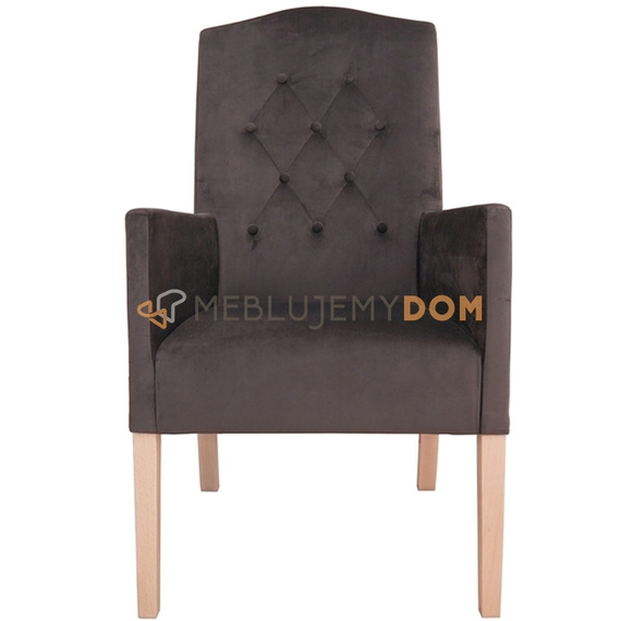 OBLIQUE LUDWIK PIK armchair with buttons 110 cm