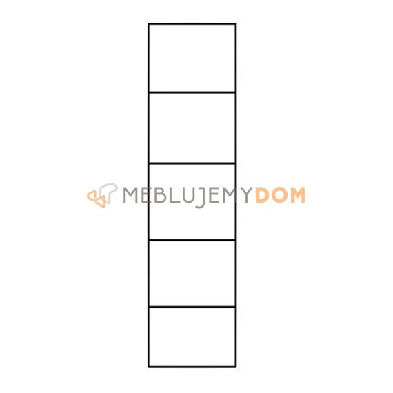 Wardrobe with glass-case LARGO