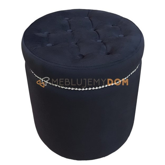 Pouf GLAMOUR with thumbtacks Ø 40 cm