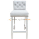 Bar stool NARROW PIK with buttons, thumbtacks and knocker 93 cm