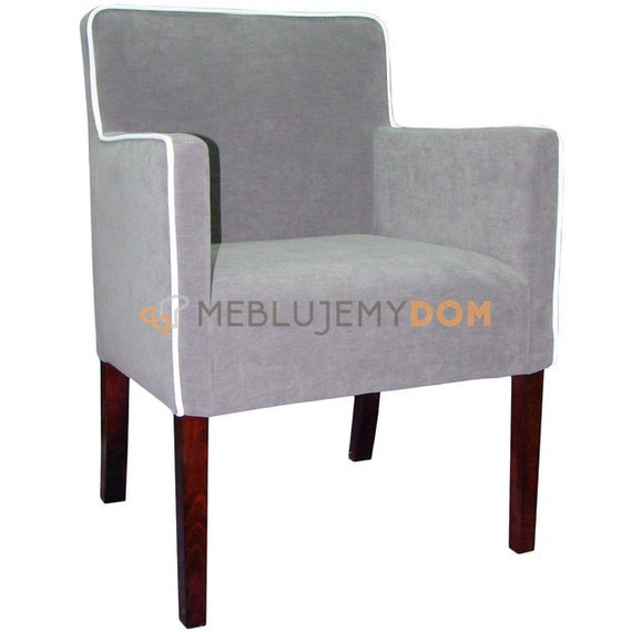 SIMPLE armchair with piping 84 cm