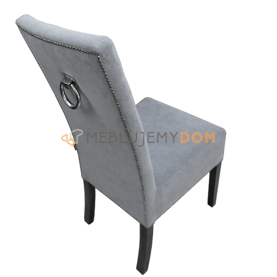 SIMPLE PIK chair with buttons, thumbtacks and knocker 107 cm