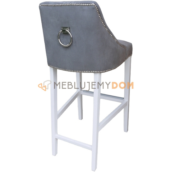 Bar stool DAFFY PIK with thumbtacks and knocker 110 cm