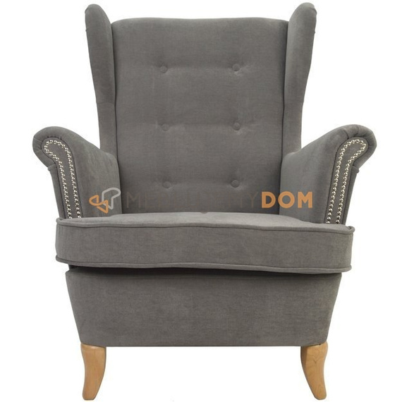 USZAK PIK Square armchair with thumbtacks