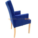 EDGAR NARROW PIK armchair with vertical stitching 98 cm
