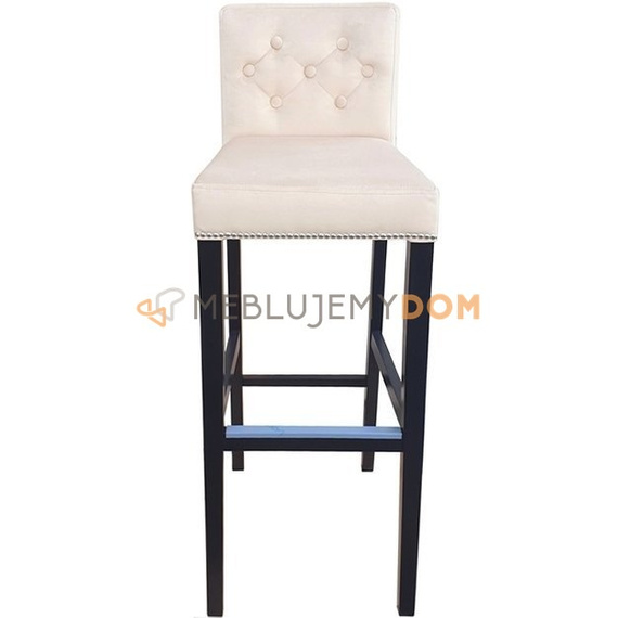Bar stool NARROW PIK with buttons, thumbtacks and knocker 108 cm