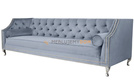 Sofa AMARO with rollers and thumbtacks 3-seater