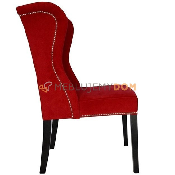 MATEO PIK chair with crystals, thumbtacks and knocker 106 cm