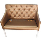 Upholstered bench JUMPY NARROW PIK with buttons 98 cm