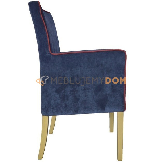 SIMPLE armchair with piping 98 cm