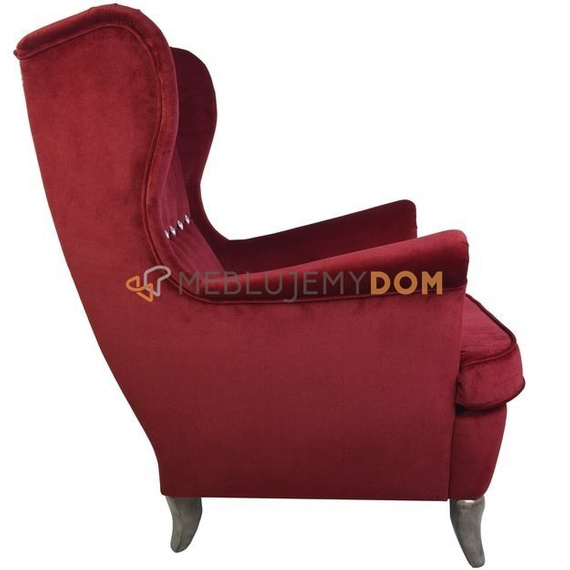 USZAK PIK armchair with thumbtacks and crystals