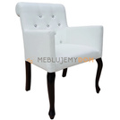 LUDWIK PIK armchair with crystals and roller 87 cm